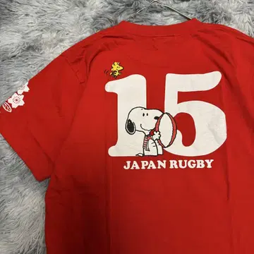 컨디션 최상 스누피 PEANUTS JAPAN RUGBY 티셔츠 L 사이즈