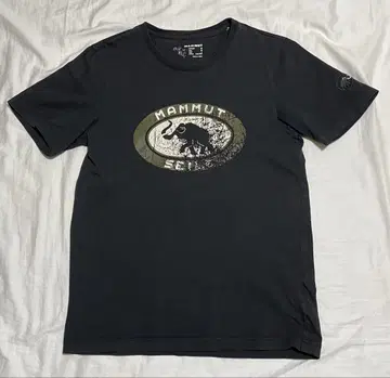 Mammut 코끼리 로고 티셔츠 블랙
