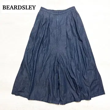 BEARDSLEY 데님 와이드 가우초 팬츠 F 인디고