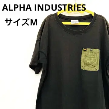 ALPHA INDUSTRIES 가슴 포켓 롱 원피스 반팔 M 에드윈