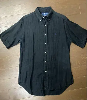 Ralph Lauren Blake 반팔 린넨 셔츠 블랙