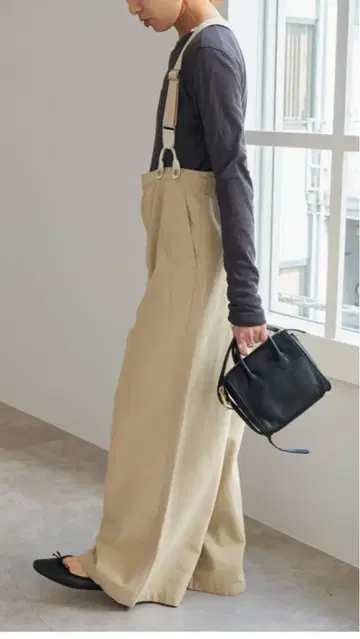 Spick and Span 서스펜더가 달린 워커 팬츠
