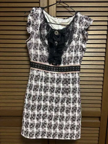 ROBE de FLEURS 체크 무늬 드레스 M 사이즈