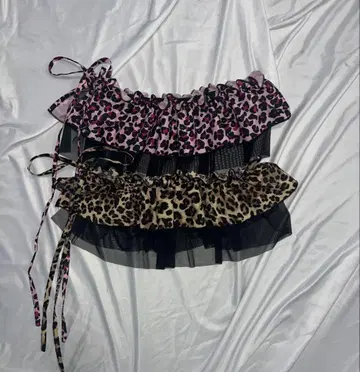 새상품 9090 girlLeopard Skirt 핑크