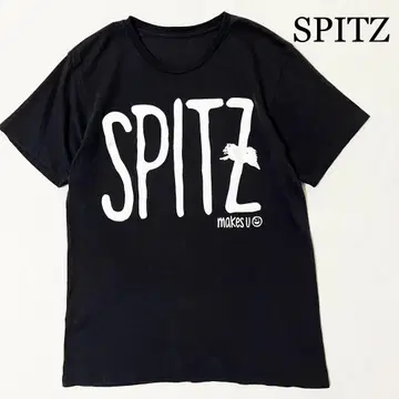 SPITZ 스핏츠 makes u 포메라니안 밴딩 티셔츠 블랙