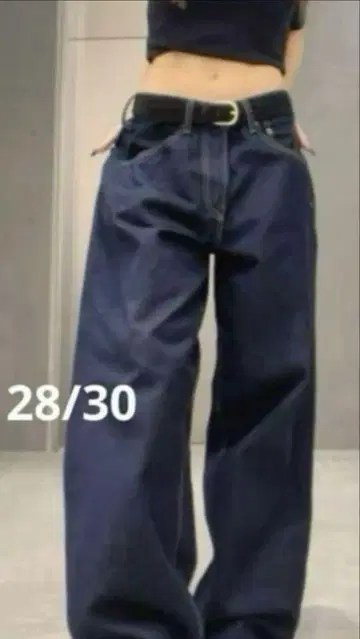 GAP 28/30 슈퍼 배기 데님 다크 린스 인기 완판템