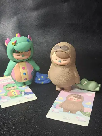 팝 마트 피규어 PUCKY 잠자는 요정 시리즈 2개 세트