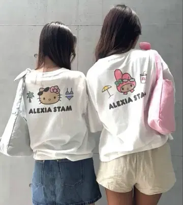 산리오 x 알렉시아 스탐 헬로 키티 빅 티셔츠