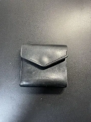 Hender scheme 플랩 지갑 3단 폴더형 지갑 블랙