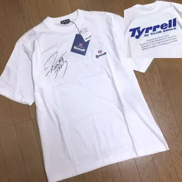 90s 데드 Tyrrell 티렐 가타야마 우쿄 친필 사인 반팔 티셔츠