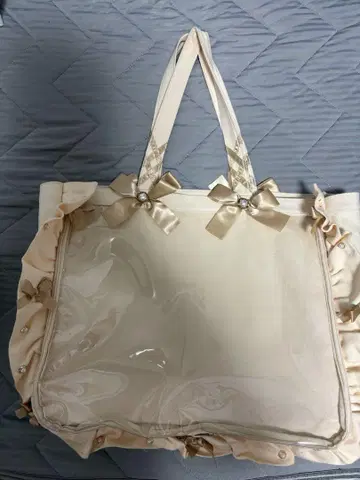 자카마트 이타백 프릴 토트 A3 베이지