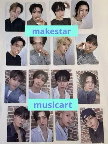 ATEEZ MUSICART makestar 대면 영통 트레카 세트 16장