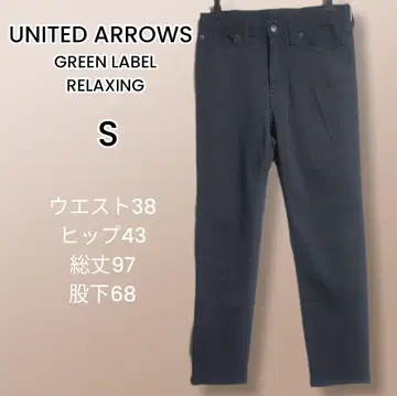 UNITED ARROWS S 블랙 팬츠 스트레이트 팬츠