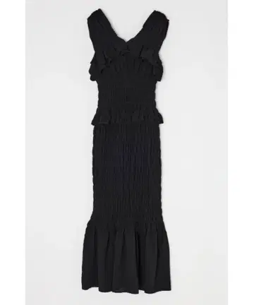MOUSSY SHIRRING FRILL 드레스
