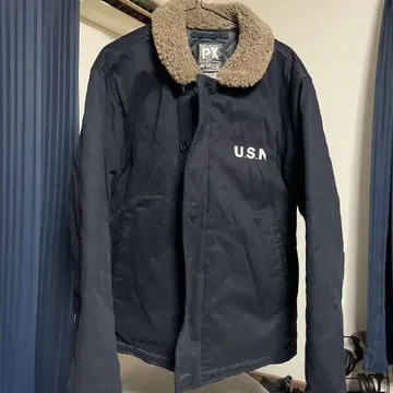 아비렉스 U.S.N. 네이비 N1 덱 자켓 XL