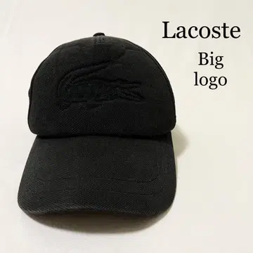 Lacoste 라코스테 빅 로고 블랙 메쉬 캡 일본제
