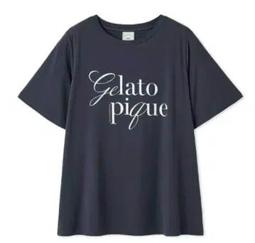새상품 젤라또피케 gelato pique 접촉 냉감 레이온 로고 티셔츠