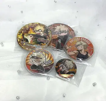 바쿠고 카츠키 캔뱃지 5개 세트