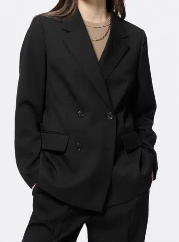 더블 브레스트 자켓 Z 블랙 XL