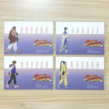 대 캡콤 전 엽서 스트리트 파이터 4장 세트