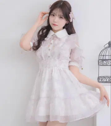 ROJITA 꽃무늬 미니 원피스 핑크