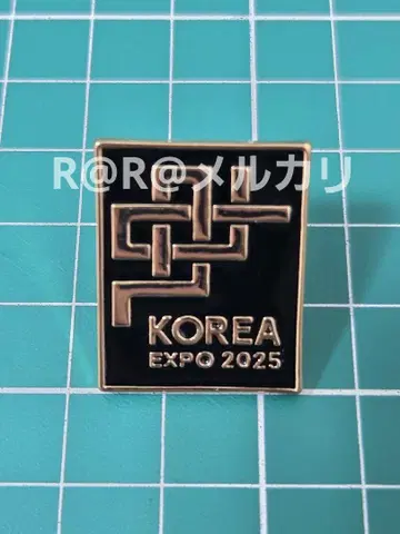 간사이 엑스포 한국관 핑 배지 블랙 한국 파빌리온