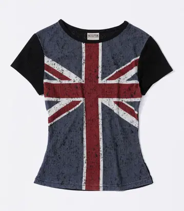 스컬프터 Union Jack Baby Tee 상의 티셔츠