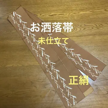 앤티크 미재단 오비 마쓰바츠나기 순수 실크