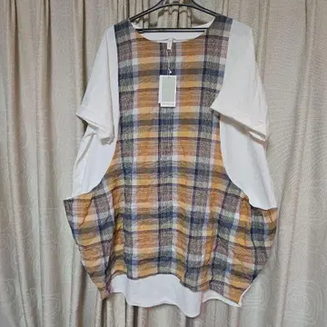 포켓 부착 벌룬 티셔츠