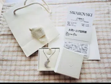 SWAROVSKI 달 모양 펜던트 목걸이