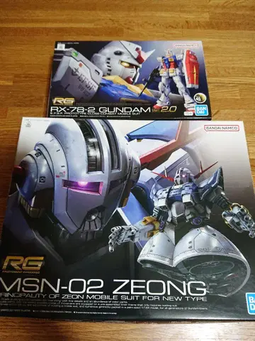 RG RX-78-2 건담 Ver. 2.0 & RG 지옹 총 2개 세트