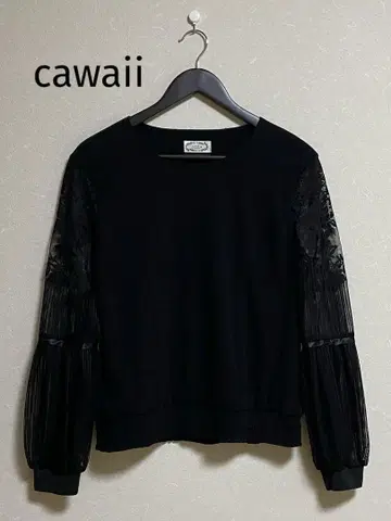 귀여운 cawaii 상의 레이스 캔디 슬리브