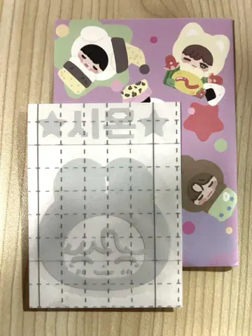 nct wish 시온 응원봉 반사 스티커 다님