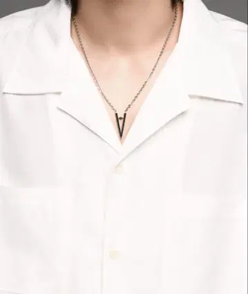 아들러 surgical stainless "A" 목걸이