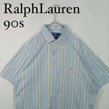 Ralph Lauren 90s 스트라이프 반팔 셔츠 XL