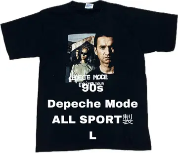 90s Depeche Mode L 올 스포츠 싱글 스티치 영국