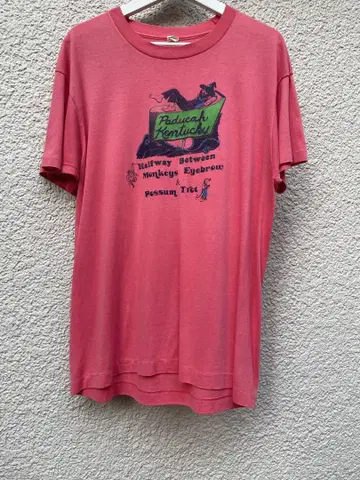 80s Paducah, Kentucky 티셔츠 XL 핑크