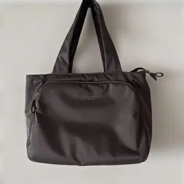 다크 브라운 토트백 내부 포켓 부착