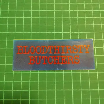 부처스 굿즈 스티커 bloodthirsty butchers