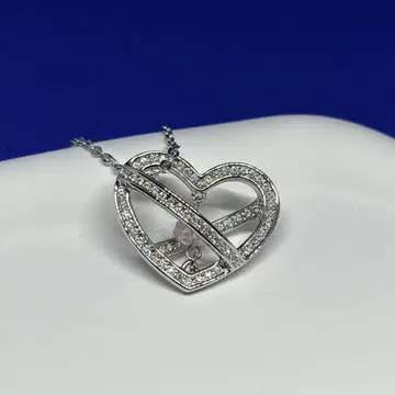 SWAROVSKI 목걸이 실버 하트 입체