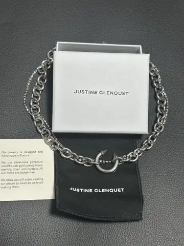 JUSTINE CLENQUET 실버 Gale 목걸이 [완판템]