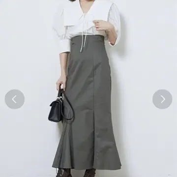스나이델 snidel 하이 웨스트 타이트 헴 플레어 스커트 머메이드