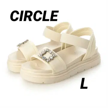 여름에 딱 맞는 통굽 샌들 비쥬 버클 벨트 L