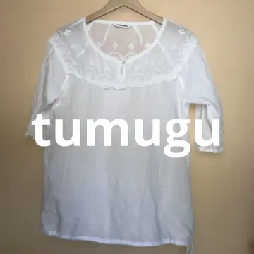 tumugu 코튼 반팔 티셔츠 F