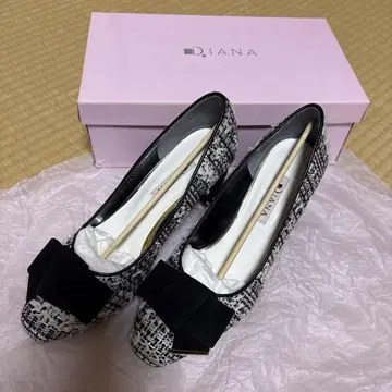 Diana 리본 포함 플랫 슈즈