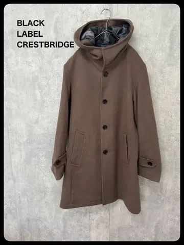 # BLACK LABEL CRESTBRIDGE 비버 후디드 코트