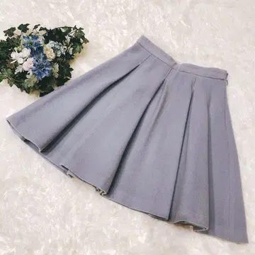 앱와이어 리쉬 그레이 플레어 스커트 미니 길이 사이즈 1