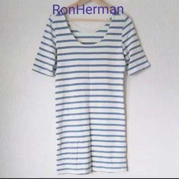 Ron Herman 스트라이프 반팔 미니 원피스