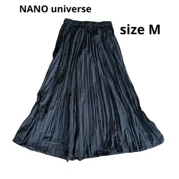 NANO universe 나노 유니버셜 블랙 플리츠 롱 스커트 M