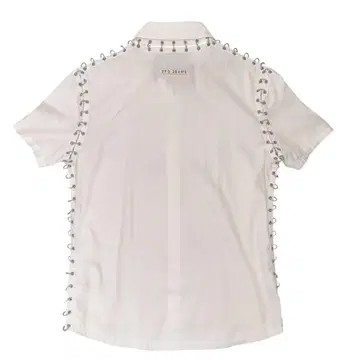 Jean Paul GAULTIER 03SS 귀걸이 패치워크 반팔 셔츠